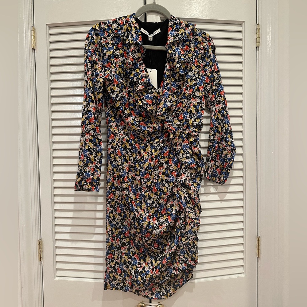 NWT Veronica Beard Floral Silk Blend Dress, Size 4